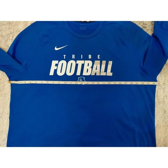 Nike Dri Fit Tribe Football Long Sleeve Jersey Pullover 2XL Blue Performance - Picture 7 of 12